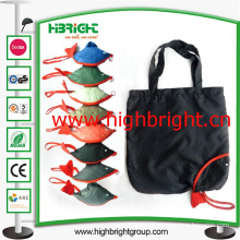 Polyester Fabric Foldable Hand Carry Tote Bag